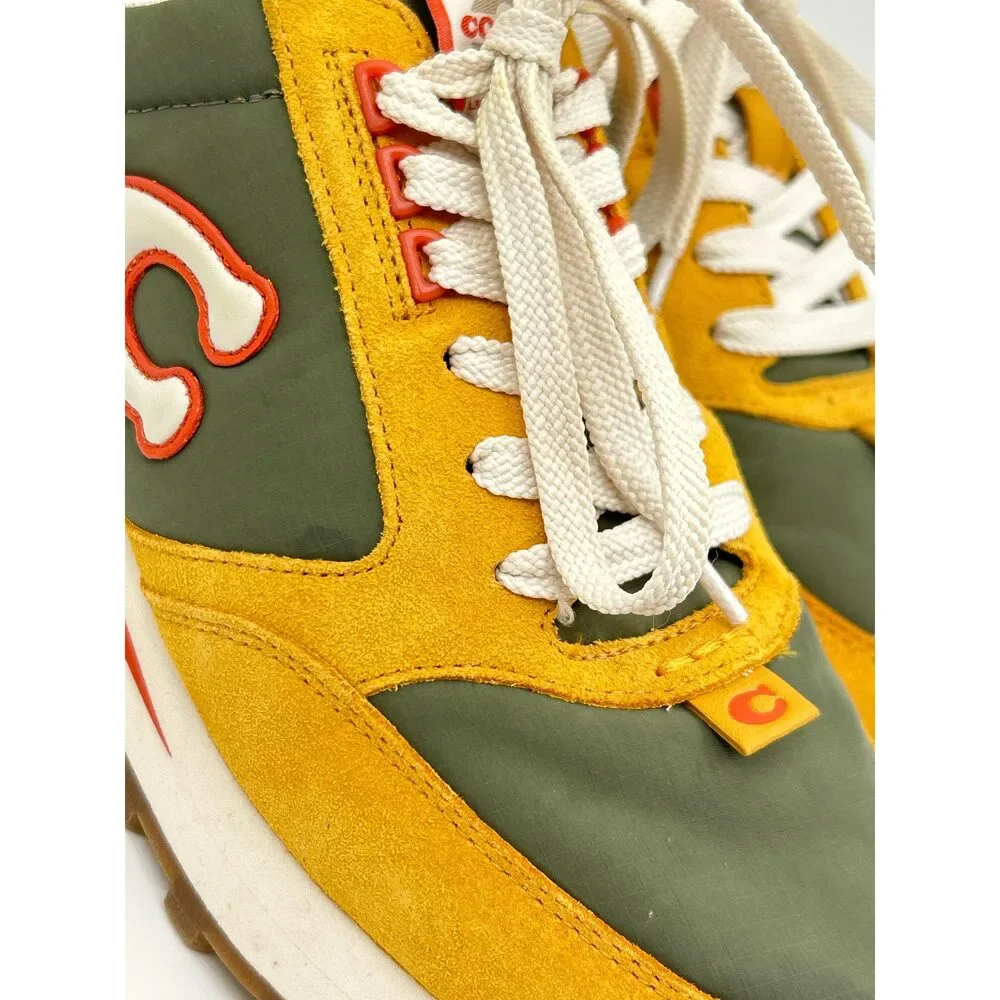 Coach Size 8B GREEN & GOLD Women Sneakers